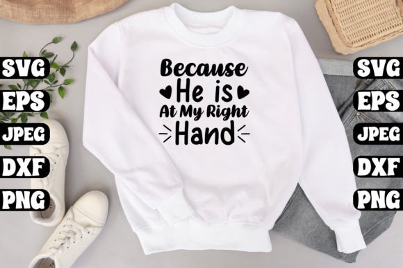 Because He is at My Right Hand Graphics Freebies