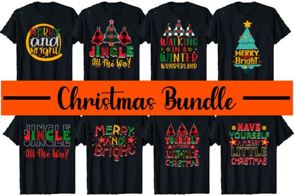 Christmas T Shirt Design Bundle 01: Graphics & Freebies