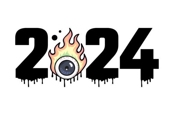 New Year’s 2024 T-shirt Designs: Graphics & Freebies